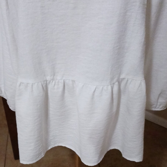 Olivia and Martin- White Women's Blouse - Picture 3 of 9